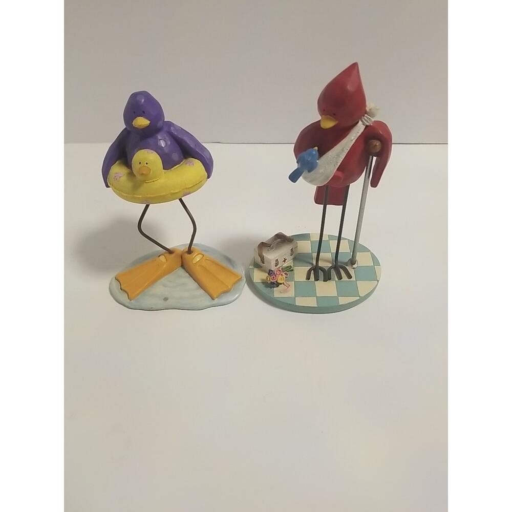 Russ Berrie Tweet Along With Me, Friends Make Everyth Better Resin Figurines